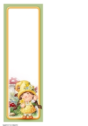 Maisie the Gnome Yellow Large Vertical DL Insert