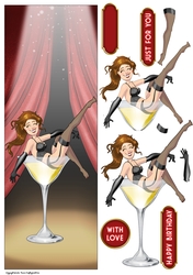 Burlesque Dudess 2 Large Vertical DL