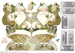 Armed Forces Santa Claus Shaped.