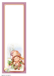 Maisie the Easter Gnome Large Vertical DL Insert