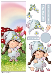 Mothers Day Maisie Gnome Large Vertical DL