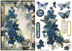 Butterfly Blossom Dark Blue