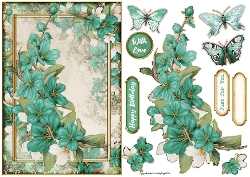 Butterfly Blossom Aqua