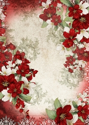 Butterfly Blossom Paper Red