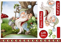 Fishing Gnome 2 7x7 Quick Card