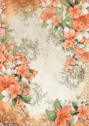 Butterfly Blossom Paper Peach