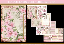 Butterfly Bouquet 4 Sheet Mini Kit Pink