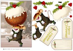 Christmas Pudding Mouse.