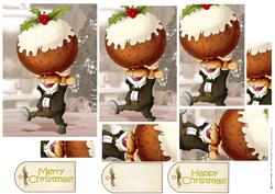 Christmas Pudding Mouse Pyramid.