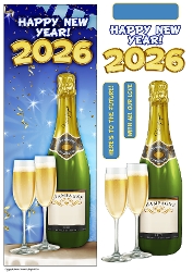 New Year 2026 Large Vertical DL