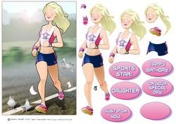 Jogger Lady Step by Step
