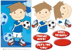 Football Boy Blue.