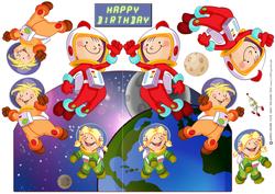 Space Kids Shaped.