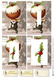 Christmas Pudding Mouse Inverted Pyramid.