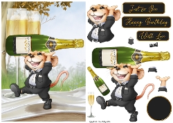 Mr Champagne Mouse Black