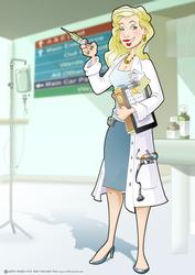 Get Well Soon Doctor Lady A4.