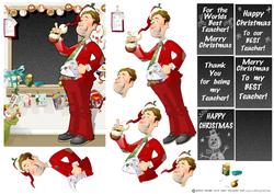 Christmas Thank You Teacher Male.