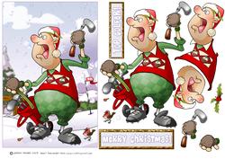 Christmas Crazy Golfer Dude.