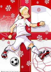 Christmas England Football Dude A4.