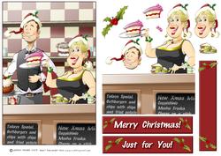 Christmas Cafe Couple.