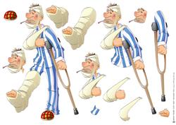 Get Well Dude Decoupage Sheet.