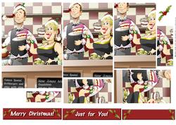 Christmas Cafe Couple Pyramid.