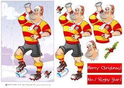 Christmas Rugby Dude.
