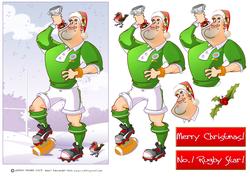 Christmas Rugby Dude Ireland.