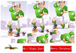 Christmas Rugby Dude Ireland Pyramid.