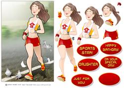 Jogger Lady (red)