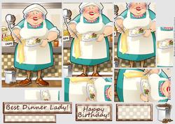 Dinner Lady/nanny Pyramid.