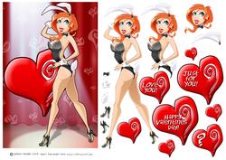 Valentines Day Bunny Girl.