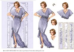 Art Deco Lady Elise (lilac)