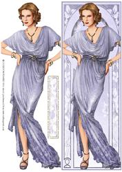 Art Deco Lady Elise (lilac) Large Dl