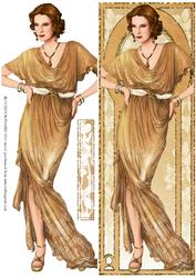 Art Deco Lady Elise (gold) Large Dl