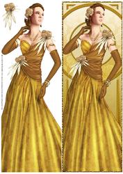 Art Deco Lady Rose (gold) Large Dl