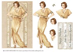Art Deco Lady Elise (retro)
