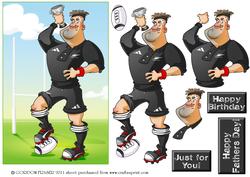 All in Black Rugby Dude