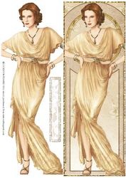 Art Deco Lady Elise (retro) Large Dl