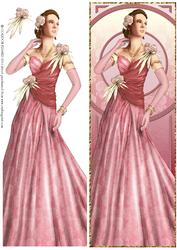 Art Deco Lady Rose (pink) Large Dl