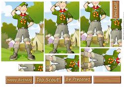Cub/scout Dude (red & Yellow) Pyramid