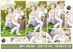 Bowling Dudes Couple Pyramid