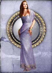 Art Deco Lady Pearl (lilac) A4