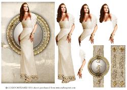 Art Deco Lady Pearl (cream)