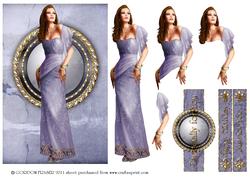 Art Deco Lady Pearl (lilac)