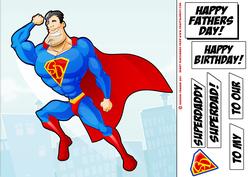 Superdad! 8x8 Quick Card