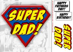 Superdad Logo 8x8 Quick Card