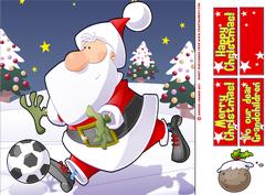 Football Santa Dude 8x8 Quick Card