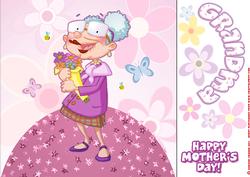 Mothers Day Grandma 8x8 Quick Card