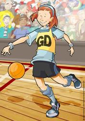 Netball Girl A4